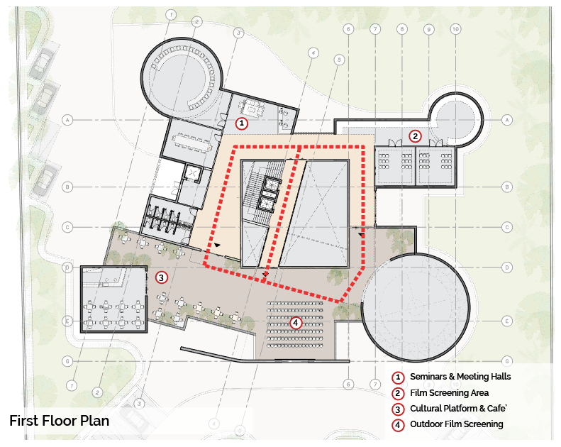 First Floor Plan Barjeel Museum of Modern Arab Art Sharjah 