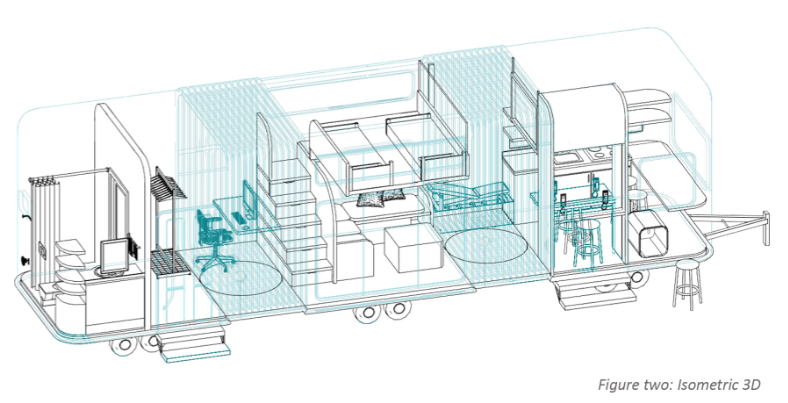 Tiny House Covid Isolation Competition Diagram