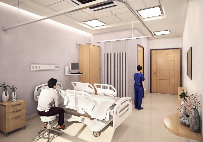 Arabella Hospital patient wards design Irbid