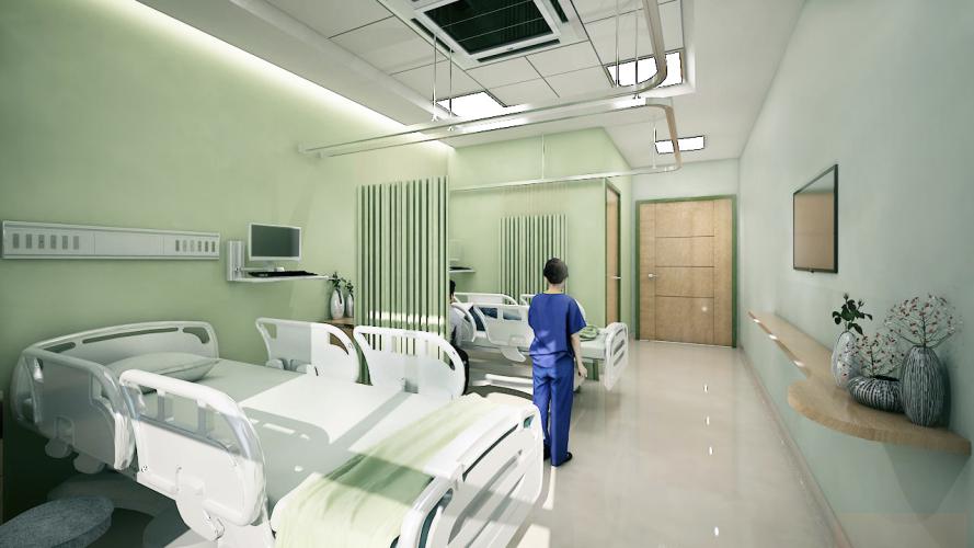 Arabella Hospital patient wards design Irbid